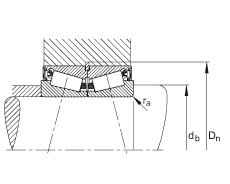 圓錐滾子軸承 JK0S060, 整體圓錐滾子軸承，單側唇密封，直徑系列 0
