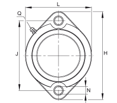 軸承座單元 GLCTE30-TV-FA125.5, 兩孔塑料軸承座,帶偏心鎖圈的外球面球軸承,帶 Corrotect? 涂層,P型密封 軸承座單元 GLCTE30-TV-FA125.5, 兩孔塑料軸承座,帶偏心鎖圈的外球面球軸承,帶 Corrotect? 涂層,P型密封
